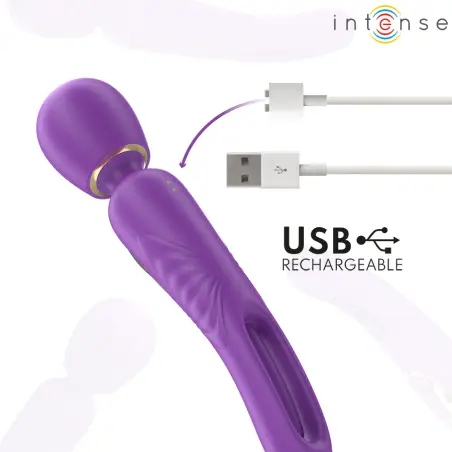 Christy Vibrador Wand con Lengua Giratoria | Intense