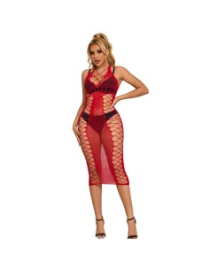 SUBBLIME - 952327 VESTIDO DE REJILLA LARGO ROJO TALLA ÚNICA SUBBLIME DRESSES 2