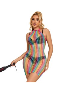 SUBBLIME - 952341 VESTIDO DE REJILLA ARCOIRIS TALLA ÚNICA SUBBLIME DRESSES