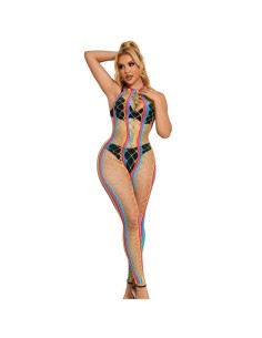 SUBBLIME - 952358 VESTIDO DE REJILLA CUELLO HALTER ARCOIRIS TALLA ÚNICA SUBBLIME DRESSES
