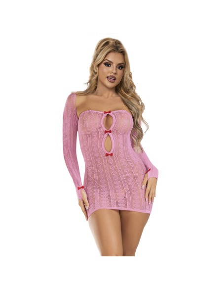 SUBBLIME - 952471 VESTIDO DE REJILLA ROSA TALLA ÚNICA SUBBLIME DRESSES