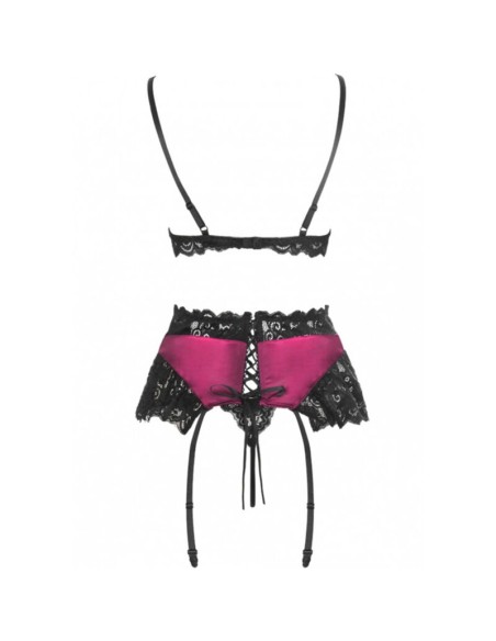 LIVCO CORSETTI FASHION - NAHIR LC 20214 SUJETADOR + PANTY + LIGUERO S/M LIVCO CORSETTI SETS