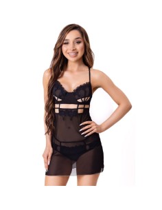 LIVCO CORSETTI FASHION - MAIA 20247 BABYDOLL + TANGA NEGRO S/M LIVCO CORSETTI SETS
