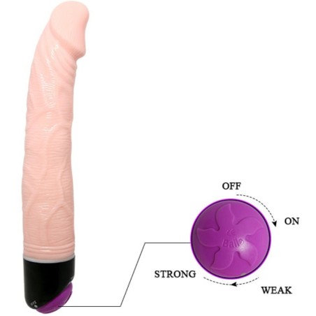 BAILE - ADOUR CLUB VIBRADOR REALÍSTICO 23 CM NATURAL BAILE