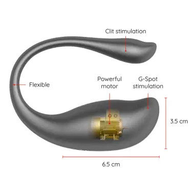Nairobi Huevo Vibrador Negro - APP Gratuita | Oninder
