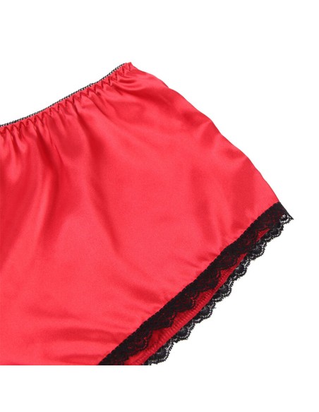 SUBBLIME - 953898 SET 3 PIEZAS ENCAJE Y SATEN ROJO S/M SUBBLIME SETS