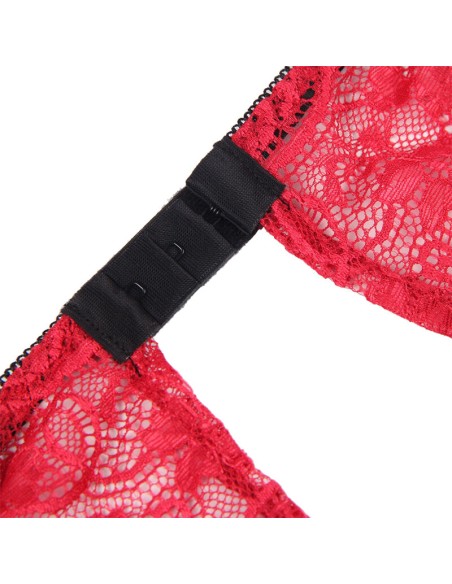 SUBBLIME - 953898 SET 3 PIEZAS ENCAJE Y SATEN ROJO S/M SUBBLIME SETS
