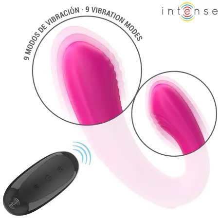 Janet Estimulador y Vibrador Dual en Forma de u con Control