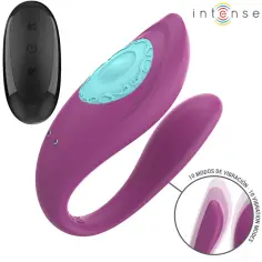 INTENSE - ANNIE ESTIMULADOR & VIBRADOR FORMA DE U MORADO CONTROL REMOTO 2