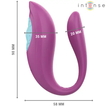 Annie Estimulador & Vibrador Forma de u Morado Control