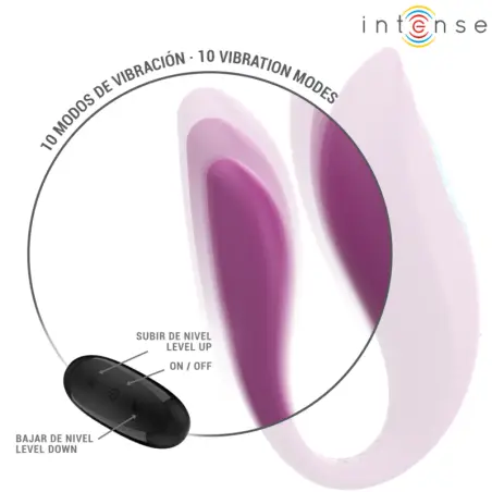 Annie Estimulador & Vibrador Forma de u Morado Control
