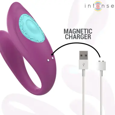 Annie Estimulador & Vibrador Forma de u Morado Control