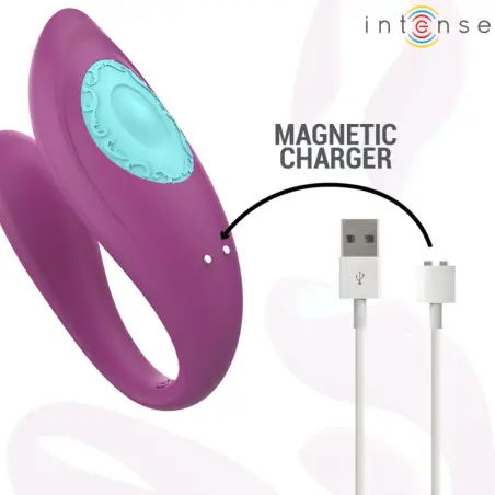 Annie Estimulador & Vibrador Forma de u Morado Control