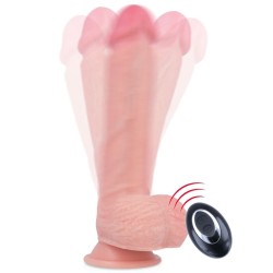 ROCKARMY - APACHE VIBRADOR REALÍSTICO CONTROL REMOTO LIQUID SILICONE 20.5 CM -O- 4.62 CM ROCK ARMY 2