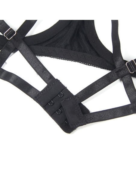 SUBBLIME - 955199 SET SUJETADOR CON LAZO NEGRO AJUSTABLE S/M SUBBLIME SETS