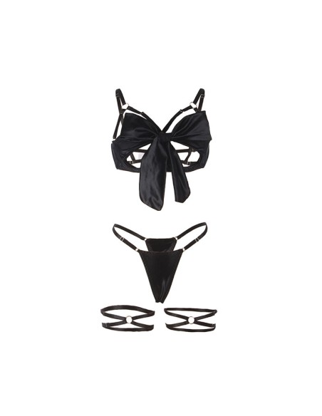 SUBBLIME - 955205 SET SUJETADOR CON LAZO NEGRO AJUSTABLE L/XL SUBBLIME SETS