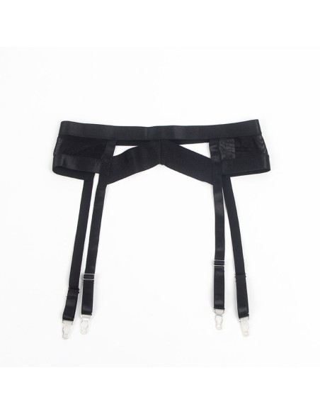 SUBBLIME - 955236 SET SUJETADOR CON LIGUERO BONDAGE NEGRO S/M SUBBLIME SETS