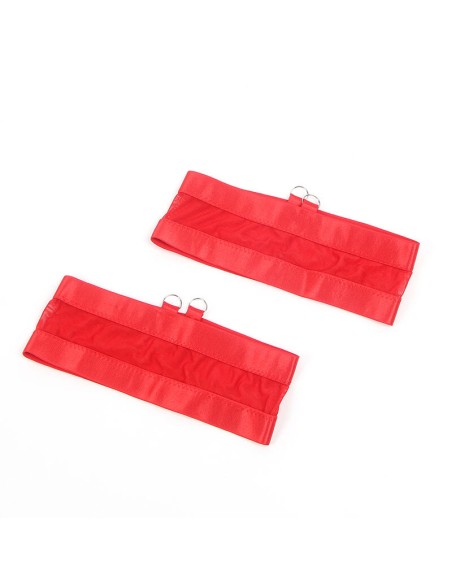 SUBBLIME - 955267 SET SUJETADOR CON LIGUERO BONDAGE ROJO L/XL SUBBLIME SETS