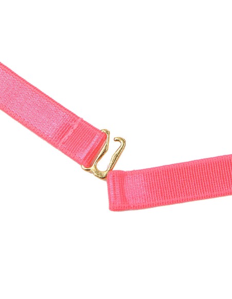 SUBBLIME - 955304 SET SUJETADOR CON COLLAR Y DETALLES PARA PIERNAS ROSA FLUORESCENTE L/XL SUBBLIME SETS