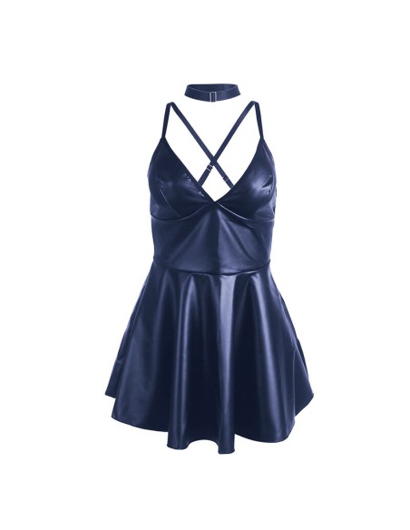 SUBBLIME - 955410 VESTIDO CON TIRANTES DE CUERO AZUL S/M SUBBLIME DRESSES
