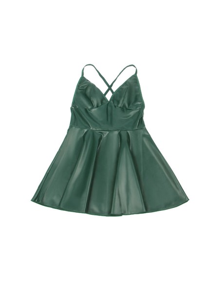 SUBBLIME - 955441 VESTIDO CON TIRANTES DE CUERO VERDE L/XL SUBBLIME DRESSES