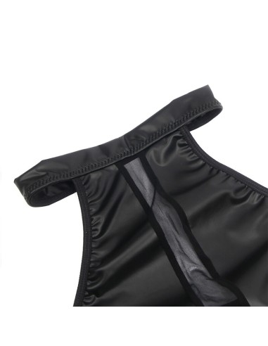 SUBBLIME - 955489 VESTIDO CUELLO HALTER CON TRANSPARENCIAS NEGRO L/XL 