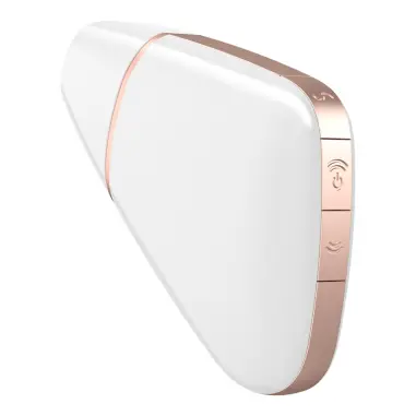 Love Triangle Estimulador y Vibrador Blanco | Satisfyer