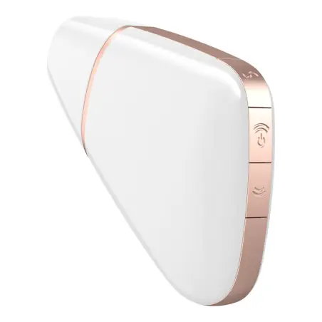 Love Triangle Estimulador y Vibrador Blanco | Satisfyer