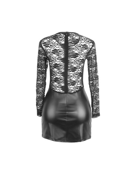 SUBBLIME - 955601 VESTIDO DE MANGA LARGA CON ENCAJE NEGRO L/XL SUBBLIME DRESSES