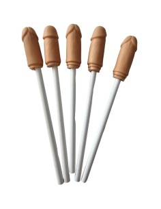 DIABLO PICANTE - 5 LAPICES CON PUNTA DE PENE NATURAL DIABLO PICANTE