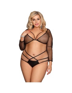 SUBBLIME - SET TOP Y PANTIES TIRAS TALLA GRANDE SUBBLIME QUEEN PLUS SIZE