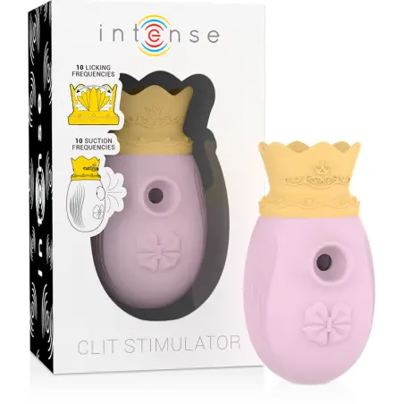 INTENSE - ESTIMULADOR CLÍTORIS 10 MODOS DE SUCCIÓN Y LICKING - ROSA