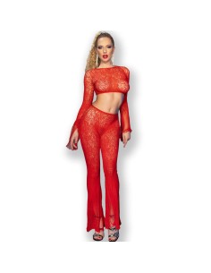 CHILIROSE - CR 4648 TOP & PANTALON ROJO S/L CHILIROSE SETS