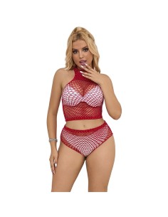 SUBBLIME - 952402 SET DE REJILLA CON BRILLANTES ROJO TALLA ÚNICA SUBBLIME SETS