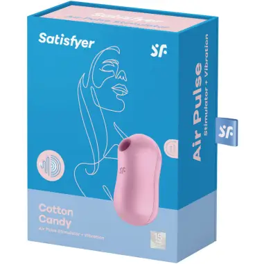 Cotton Candy Estimulador y Vibrador Lila | Satisfyer