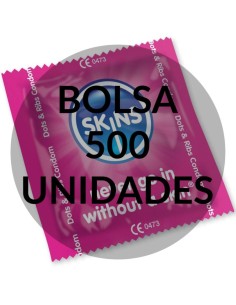 SKINS - PRESERVATIVOS PUNTOS & ESTRÍAS BOLSA 500 UDS SKINS 2