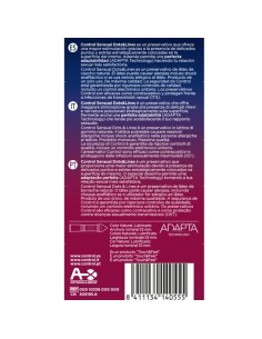 CONTROL - SENSUAL DOTS & LINES PUNTOS Y ESTRIAS 12 UDS CONTROL CONDOMS 2