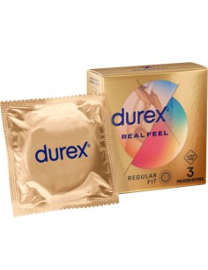 DUREX - REAL FEEL PRESERVATIVOS 3 UNIDADES DUREX CONDOMS