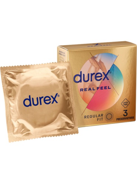DUREX - REAL FEEL PRESERVATIVOS 3 UNIDADES DUREX CONDOMS