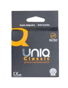 UNIQ - CLASSIC PRESERVATIVOS SIN LATEX 3 UNIDADES UNIQ