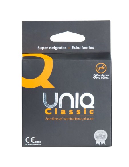 UNIQ - CLASSIC PRESERVATIVOS SIN LATEX 3 UNIDADES UNIQ