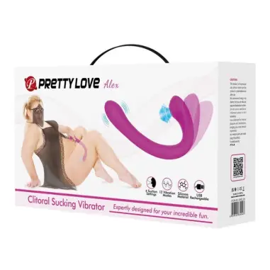 Alex Vibrador y Succionador de Clítoris Lila | Pretty Love