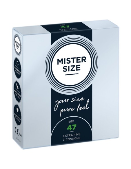 MISTER SIZE - PRESERVATIVOS TALLA XS 47 MM (3 UNIDADES) MISTER SIZE