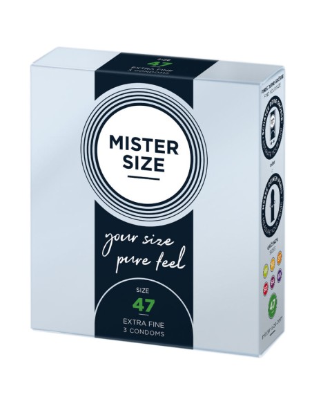 MISTER SIZE - PRESERVATIVOS TALLA XS 47 MM (3 UNIDADES) MISTER SIZE