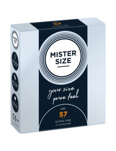 MISTER SIZE - PRESERVATIVOS TALLA L 57 MM (3 UNIDADES) MISTER SIZE