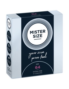 MISTER SIZE - PRESERVATIVOS TALLA XXL 64 MM (3 UNIDADES) MISTER SIZE