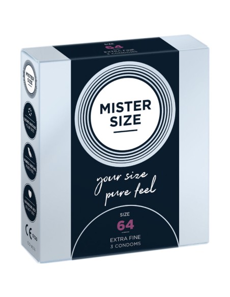 MISTER SIZE - PRESERVATIVOS TALLA XXL 64 MM (3 UNIDADES) MISTER SIZE