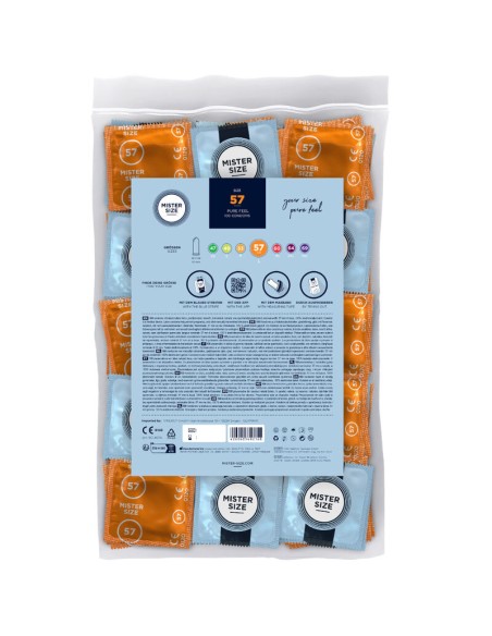 MISTER SIZE - PRESERVATIVOS TALLA L 57 MM (100 UNIDADES) 