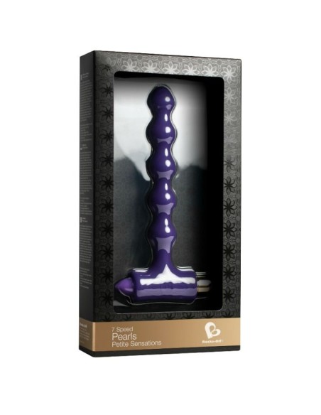 ROCKS-OFF - PLUG ANAL CON VIBRACIÓN Y ONDULACIONES PETITE SENSATIONS PEARLS ROCKS-OFF