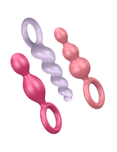 SATISFYER - ANAL PLUGS SET 3 PCS TRICOLOR SATISFYER PLUGS